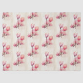 Waterverf Blossom - lossingspagina Weefselpapier Tissuepapier (Voorkant)