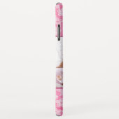 Waterverf Blossom Roze Monogram Foto Case-Mate iPhone Case (Achterkant/rechts)