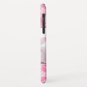 Waterverf Blossom Roze Monogram Foto Case-Mate iPhone Case (Achterkant/links)