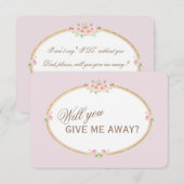 Waterverf blowers Gold geeft me weg Kaart (Voorkant / Achterkant)