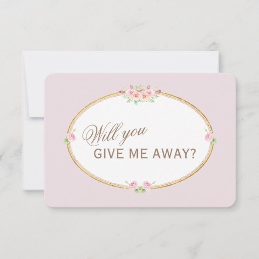 Waterverf blowers Gold geeft me weg Kaart (Voorkant)