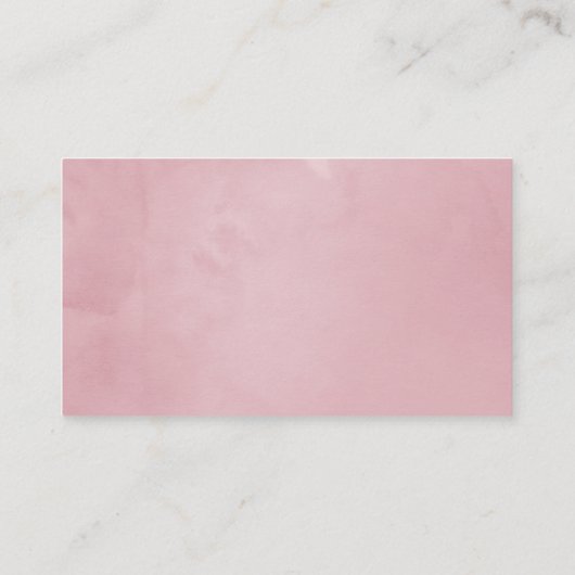 Waterverf blozen Blush Pink Weddenschap Plaatskaartje (Achterkant)
