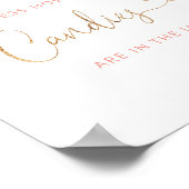 Waterverf blozen voorspellen hoeveel snoepjes poster (Hoek)