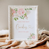 Waterverf blozen voorspellen hoeveel snoepjes poster