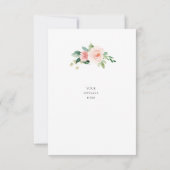 Waterverf blozen vrijgezellenfeest bedankkaart (Achterkant)