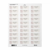 Waterverf Blozende Roze Etiket (Full Sheet)