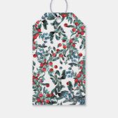 Waterverf Blue Berries met goudletters Cadeaulabel (Achterkant)