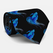 Waterverf Blue Betta Fish