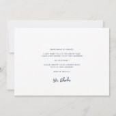 Waterverf Blue Bike Ive Verhuisaankondiging Aankondiging (Achterkant)