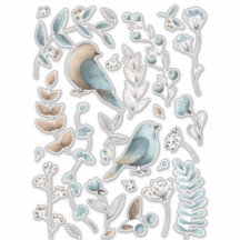 Waterverf Blue Bird Clip Art