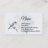 Waterverf Blue Bird Visitekaartje (Voorkant)