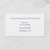 Waterverf Blue Bird Visitekaartjes (Achterkant)