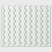 Waterverf Blue Bow Fruit Garland Kerst Cadeaupapier (Vlak)