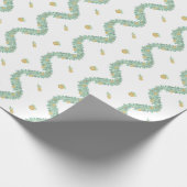 Waterverf Blue Bow Fruit Garland Kerst Cadeaupapier (Hoek)