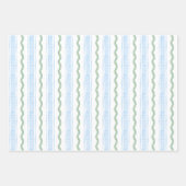 Waterverf Blue Bow Fruit Garland Kerst Inpakpapier Vel (Voorkant)