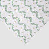 Waterverf Blue Bow Fruit Garland Kerst Tissuepapier (Detail)