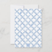 Waterverf Blue Bow Lemons gepersonaliseerd Bedankkaart (Achterkant)