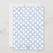 Waterverf Blue Bow Lemons Kaart (Achterkant)