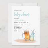 Waterverf Blue Boy Brewing Baby shower Kaart (Voorkant)