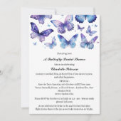 Waterverf Blue Butterfly Vrijgezellenfeest Kaart (Voorkant)