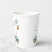 Waterverf Blue Car Verjaardag | jongensfeest Papieren Bekers (Rechts)