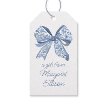 Waterverf Blue Chinoiserie Bow