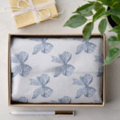 Waterverf Blue Chinoiserie Bows Tissuepapier (Geschenk)