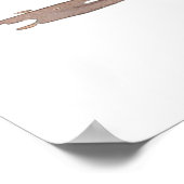 Waterverf  Blue Classic Motorcycle Poster (Hoek)