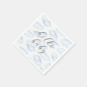 Waterverf Blue Cloud Baby shower Servet (Hoek)