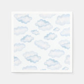 Waterverf Blue Cloud Baby shower Servet (Voorkant)