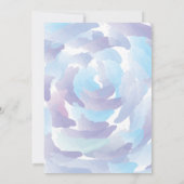 Waterverf Blue Clouds Sky Bruiloft Kaart (Achterkant)