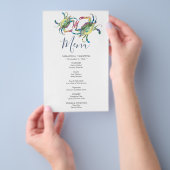 Waterverf Blue Crab Coastal Budget Menu (Hand)