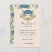 Waterverf Blue Crab Pensioen Bedankkaart (Voorkant / Achterkant)