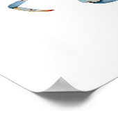 Waterverf Blue Crab Poster (Hoek)