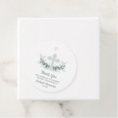 Waterverf Blue Cross Greenery Community Bedankjes Labels (In situ)