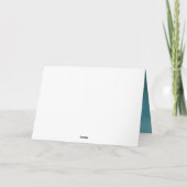 Waterverf Blue Crystals Foto Afstuderen Bedankkaart (Achterkant)