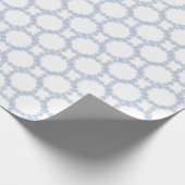 Waterverf Blue Designer Snowflake Cadeaupapier (Hoek)
