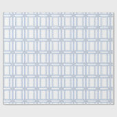 Waterverf Blue Designer Snowflake Cadeaupapier (Vlak)