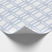 Waterverf Blue Designer Snowflake Cadeaupapier (Hoek)