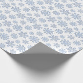 Waterverf Blue Designer Snowflake Cadeaupapier (Hoek)