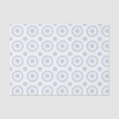 Waterverf Blue Designer Snowflake Tissuepapier (Voorkant)