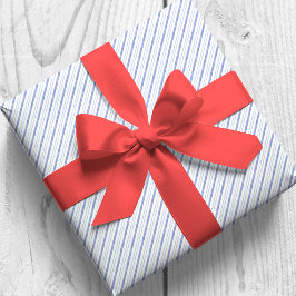 Waterverf Blue Diagonal Stripes Cadeaupapier