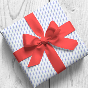 Waterverf Blue Diagonal Stripes Cadeaupapier