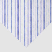 Waterverf Blue Diagonal Stripes Tissuepapier (Detail)