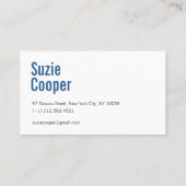 Waterverf Blue en Green Professional Visitekaartje (Achterkant)