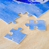 Waterverf Blue en White Chinoiserie Ginger Jar Legpuzzel (Zijkant)