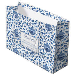 Waterverf Blue en White Maid of Honor Dank je Groot Cadeauzakje