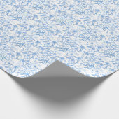 Waterverf Blue Floral Cadeaupapier (Hoek)