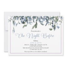 Waterverf Blue Floral de avond ervoor