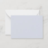 Waterverf Blue Floral Specialized Stationery Notitiekaartje (Achterkant)